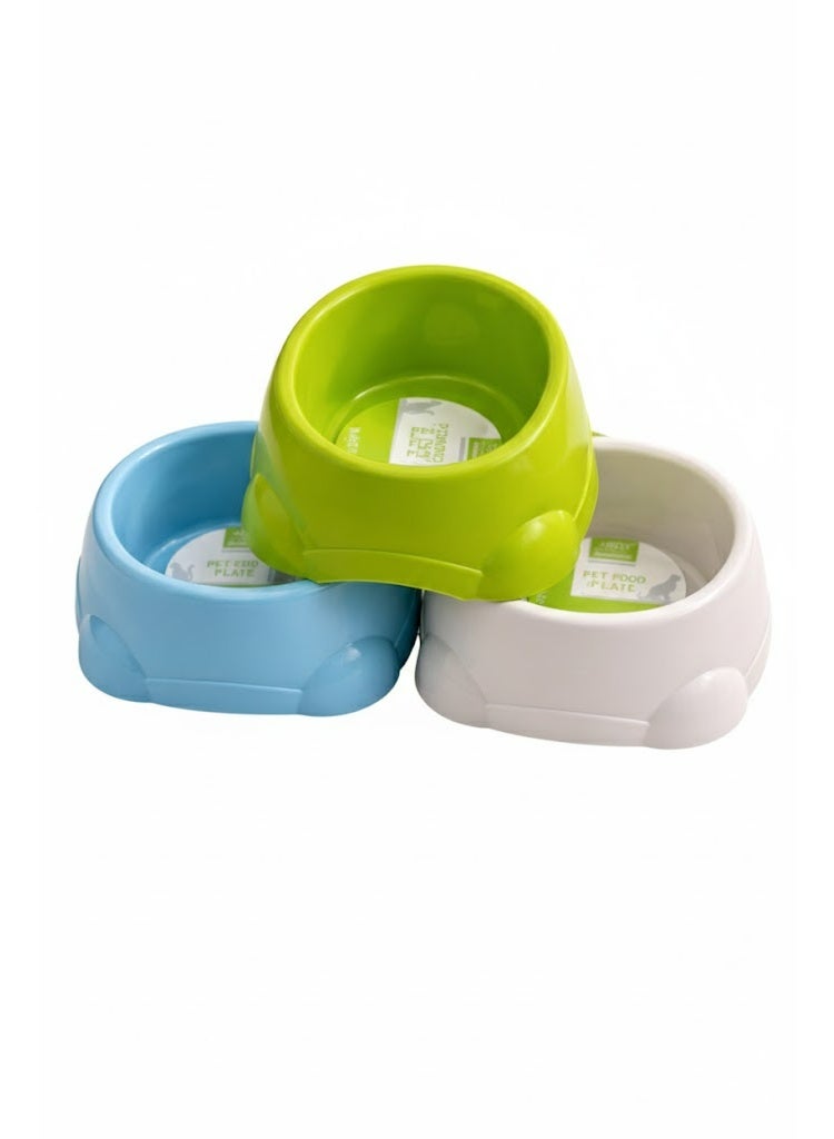 طبق طعام للحيوانات الأليفة من نونبيل، متوفر بألوان متعددة، وعاء بلاستيكي لتغذية الكلاب والقطط 15 سم